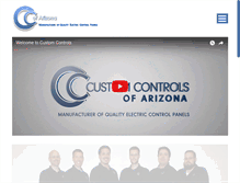 Tablet Screenshot of customcontrolsaz.com